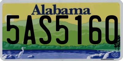 AL license plate 5AS5160