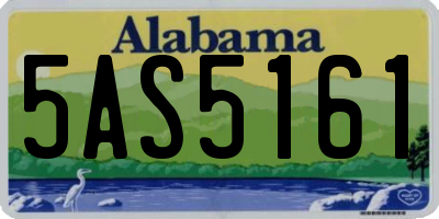 AL license plate 5AS5161