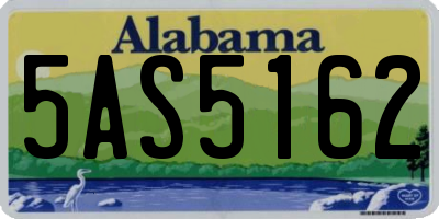 AL license plate 5AS5162