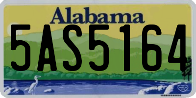AL license plate 5AS5164