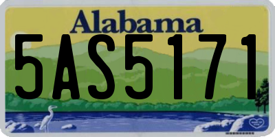 AL license plate 5AS5171