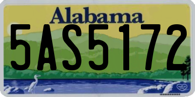 AL license plate 5AS5172