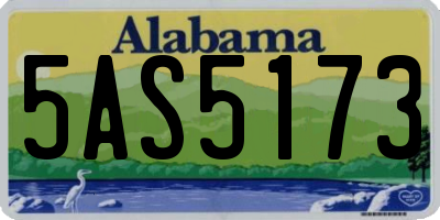 AL license plate 5AS5173