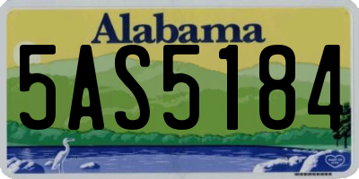 AL license plate 5AS5184