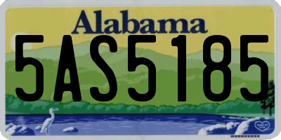 AL license plate 5AS5185