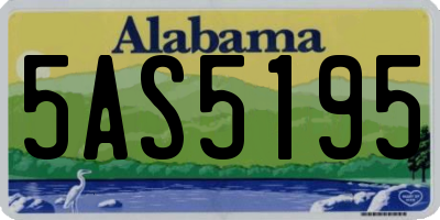 AL license plate 5AS5195