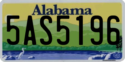 AL license plate 5AS5196