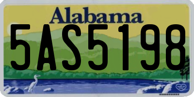 AL license plate 5AS5198