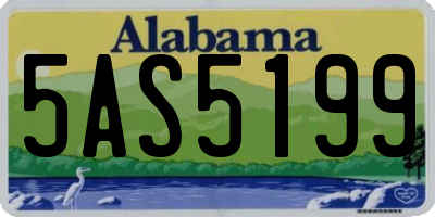 AL license plate 5AS5199
