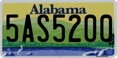 AL license plate 5AS5200