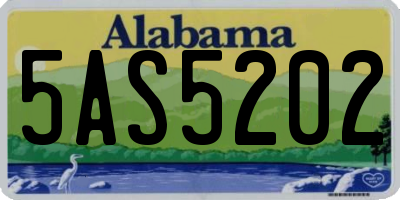 AL license plate 5AS5202