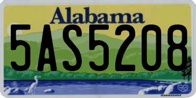 AL license plate 5AS5208