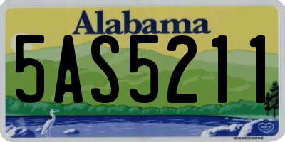 AL license plate 5AS5211