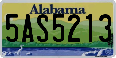 AL license plate 5AS5213