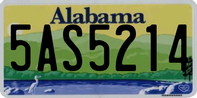 AL license plate 5AS5214