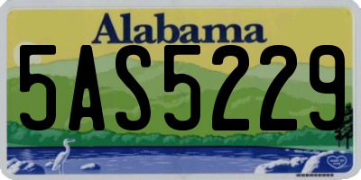 AL license plate 5AS5229