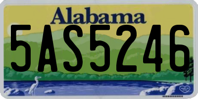 AL license plate 5AS5246