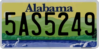 AL license plate 5AS5249