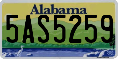 AL license plate 5AS5259