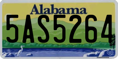 AL license plate 5AS5264