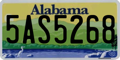 AL license plate 5AS5268