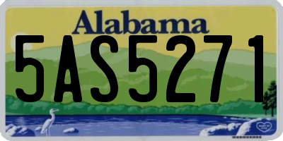 AL license plate 5AS5271