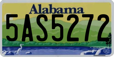 AL license plate 5AS5272