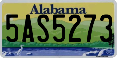 AL license plate 5AS5273