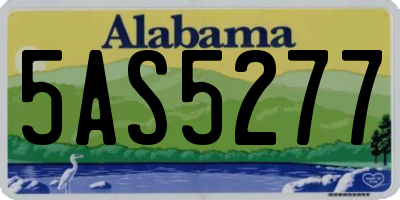 AL license plate 5AS5277