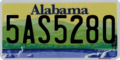 AL license plate 5AS5280