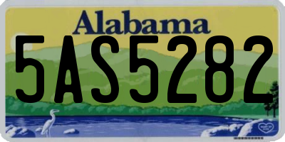AL license plate 5AS5282