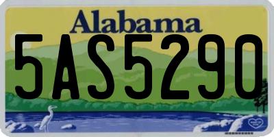 AL license plate 5AS5290