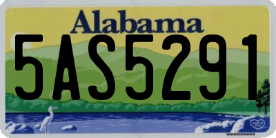 AL license plate 5AS5291
