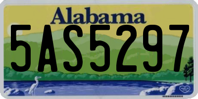 AL license plate 5AS5297