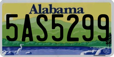 AL license plate 5AS5299