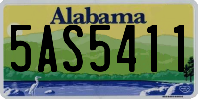 AL license plate 5AS5411