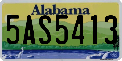 AL license plate 5AS5413