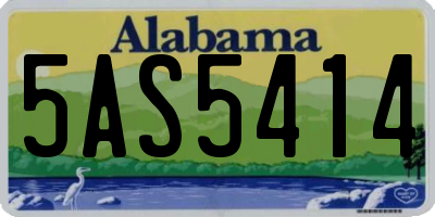 AL license plate 5AS5414