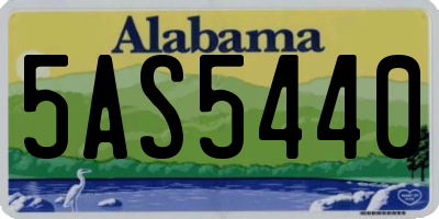 AL license plate 5AS5440