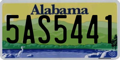 AL license plate 5AS5441