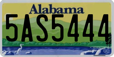 AL license plate 5AS5444