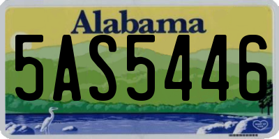 AL license plate 5AS5446