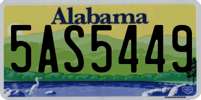 AL license plate 5AS5449