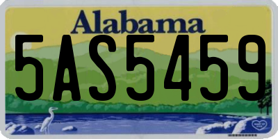 AL license plate 5AS5459