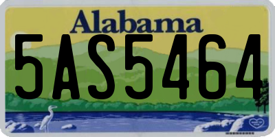 AL license plate 5AS5464