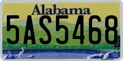 AL license plate 5AS5468
