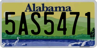 AL license plate 5AS5471