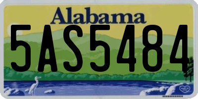 AL license plate 5AS5484