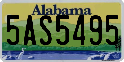 AL license plate 5AS5495