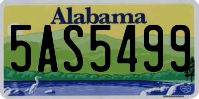 AL license plate 5AS5499